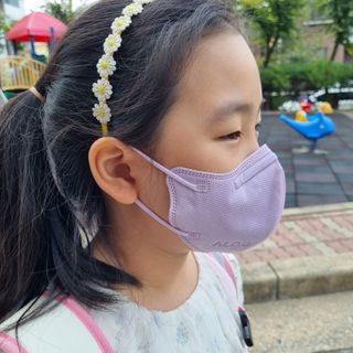 알도(A.L.D.O) 알도 에코슈브 주니어 마스크(중형) — 5점을 준 리뷰어가 2022년 9월 올린 사용 사진
