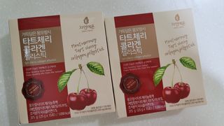 자연에온 가득담은 몽모랑시 타트체리 콜라겐 젤리스틱 — 5점을 준 리뷰어가 2021년 1월 올린 사용 사진