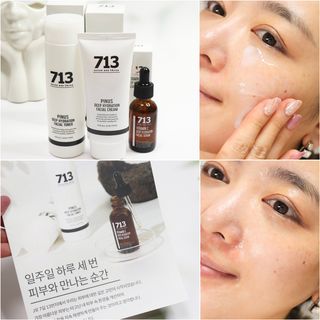 [세븐원쓰리 713]오아시스 세트 몽글토너, 소나무보습크림, 피누스비타민C 세럼 — 4.5점을 준 리뷰어가 2021년 10월 올린 사용 사진