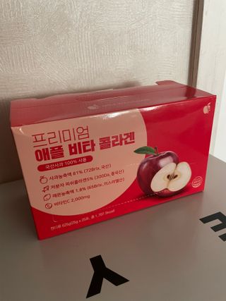 소담스퀘어 상암 [애플트리] 프리미엄 애플 비타 콜라겐 — 3.5점을 준 리뷰어가 2022년 12월 올린 사용 사진