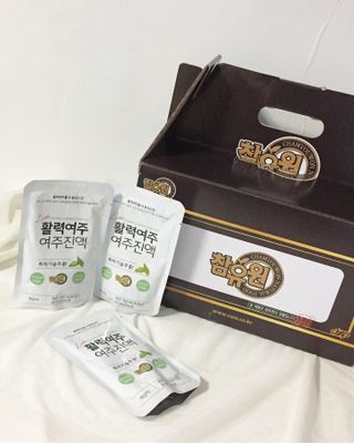 참유원 특허제조 활력 여주진액 여주즙 50포 — 5점을 준 리뷰어가 2022년 1월 올린 사용 사진