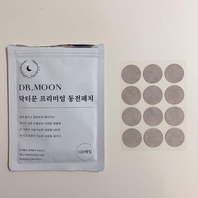 [닥터문] 프리미엄 동전패치 멘톨향 120매 리뷰 사진