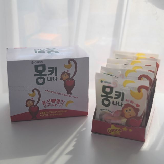 폭신 쫄깃 식감 로맨스, 몽키나나 젤리 8봉지 리뷰 사진