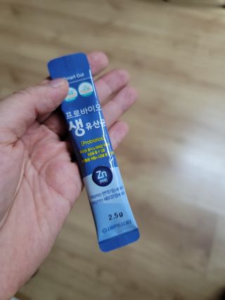 서울약사신협_프로바이오 생유산균 2.5g 160포 — 5점을 준 리뷰어가 2021년 8월 올린 사용 사진