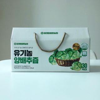 참앤들황토농원 국내산 유기농 양배추를 그대로 담은,  유기농 양배추즙  80ml X 30포 1박스 — 5점을 준 리뷰어가 2023년 4월 올린 사용 사진