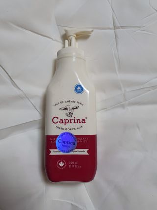 카프리나 프레쉬 산양밀크 모이스춰라이징 바디로션 350ml(오리지널향) — 5점을 준 리뷰어가 2022년 12월 올린 사용 사진