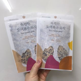 그레잇푸드 유기농 곡물로 만든 속편한 오색 볶은곡식 2봉 — 5점을 준 리뷰어가 2021년 2월 올린 사용 사진