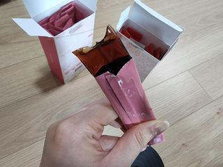 인디닥터 면역 생생 핑크 이뮨 젤리 + 타이탄 BCAA 프로틴 젤리스틱 — 5점을 준 리뷰어가 2022년 5월 올린 사용 사진