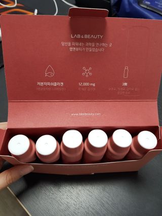 랩앤뷰티 메가 벨벳 콜라겐 12000 — 2.5점을 준 리뷰어가 2021년 5월 올린 사용 사진