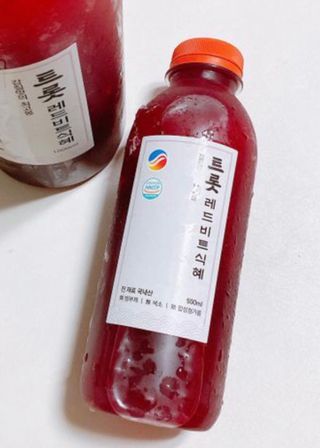 트롯전통식혜 트롯레드비트식혜 1리터 +500리터 — 5점을 준 리뷰어가 2021년 5월 올린 사용 사진