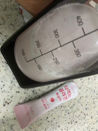 [음료수 대신 가능!]  빠르게 흡수되는 아임오 타먹는 콜라겐 1박스 — 5점을 준 리뷰어가 2023년 3월 올린 사용 사진