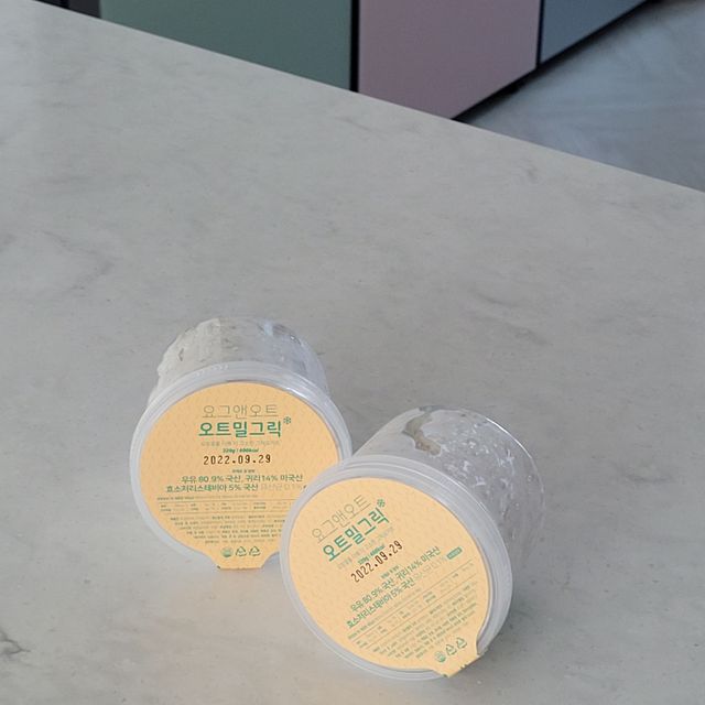 요그앤오트 오트밀그릭 320g x 2통 리뷰 사진