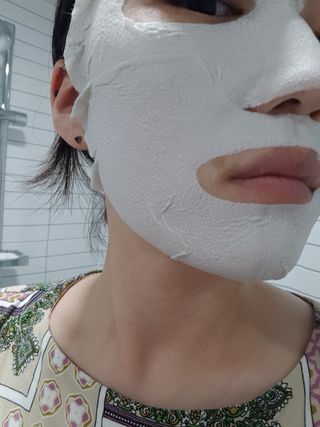 아이디플라코스메틱 페이스핏 플라스터 마스크 _ 리뉴얼 — 5점을 준 리뷰어가 2021년 4월 올린 사용 사진