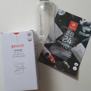 클린24시간 1BOX(5포) + 전용보틀(500ml) — 5점을 준 리뷰어가 2022년 12월 올린 사용 사진