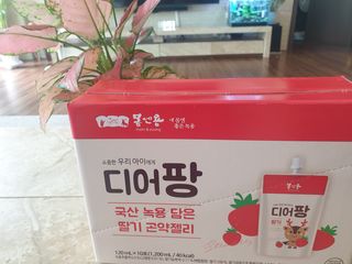 [몸엔용] 우리 아이 건강간식, 달콤한 녹용곤약젤리 디어팡 4종 — 5점을 준 리뷰어가 2021년 8월 올린 사용 사진
