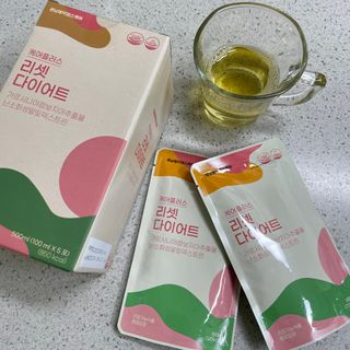 [경남제약헬스케어] 케어플러스 리셋 다이어트 청포도맛 100ml X 5포 (5일분) — 5점을 준 리뷰어가 2023년 4월 올린 사용 사진
