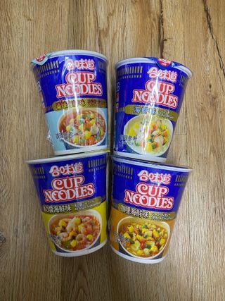 NISSIN 닛신 컵누들  4종 - 씨푸드오리지날, 씨푸드 스파이시, 씨푸드 커리, 씨푸드 XO소스 — 5점을 준 리뷰어가 2021년 12월 올린 사용 사진