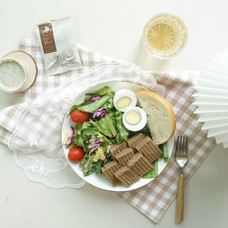 참살이도시락 작심삼일 샐러드도시락 3개 맛보기 새벽배송 또는 택배배송 — 5점을 준 리뷰어가 2021년 8월 올린 사용 사진