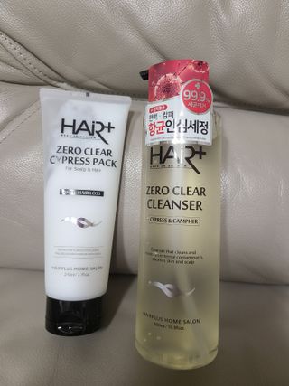 헤어플러스 제로클리어 샴푸 500ml, 두피팩 210ml 2종SET — 5점을 준 리뷰어가 2021년 3월 올린 사용 사진