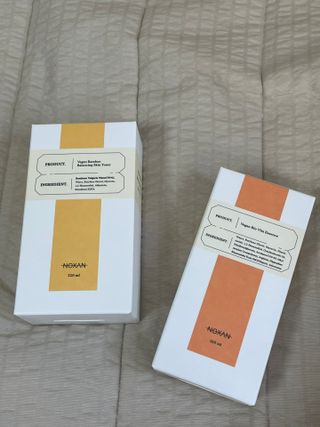 [녹산] 비건 대나무 밸런싱 수분 토너 + 비건 바이오 비타 에센스 — 3점을 준 리뷰어가 2022년 10월 올린 사용 사진