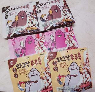 스낵스 와그작후루룩 3종_카카오2봉+아몬드2봉+딸기2봉 (총 6봉) — 5점을 준 리뷰어가 2024년 2월 올린 사용 사진