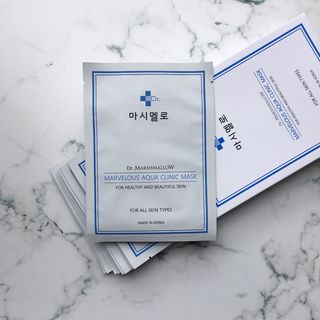 닥터마시멜로 닥터마스멜로 마블러스 아쿠아 클리닉 마스크 — 5점을 준 리뷰어가 2021년 7월 올린 사용 사진