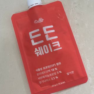 [덜다] 든든 식물성 단백질 쉐이크 40g X 7입 (곡물/딸기) — 5점을 준 리뷰어가 2023년 8월 올린 사용 사진