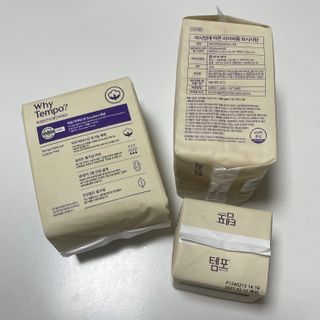 나우[템포] 템포 패드 내추럴 순면 생리대 SET(중형 슬림 + 대형 + 라이너) — 5점을 준 리뷰어가 2024년 4월 올린 사용 사진
