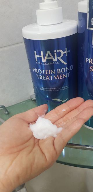 헤어플러스 단백질탈모샴푸 500ml+단백질본드앰플 145ml — 5점을 준 리뷰어가 2021년 3월 올린 사용 사진
