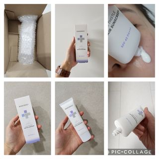 바노바기 코스메틱 바노바기 밀크씨슬 리페어 시카 선스크린 플러스 50ml — 5점을 준 리뷰어가 2023년 1월 올린 사용 사진