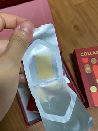 프리마인 귀족의 콜라겐, 92배 흡수율. 럭셔리 프리미엄 셀라브 콜라겐필름 30매 — 5점을 준 리뷰어가 2021년 10월 올린 사용 사진