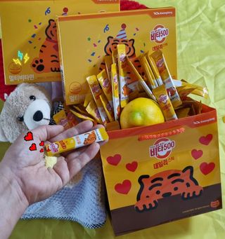 광동생활건강 [광동] 비타 500 데일리 스틱 VB, VC를 함유한 멀티비타민 30포+30포 — 5점을 준 리뷰어가 2022년 7월 올린 사용 사진