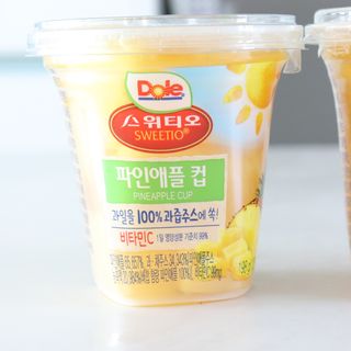 돌 MF[Dole] 파인애플컵/망고컵/복숭아컵 198g 6입X1박스 (맛 1가지 랜덤 발송) — 5점을 준 리뷰어가 2023년 6월 올린 사용 사진