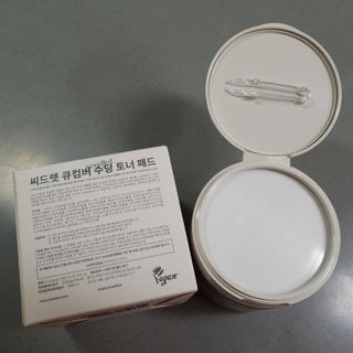 씨드렛 큐컴버 수딩 토너 패드 — 5점을 준 리뷰어가 2023년 2월 올린 사용 사진