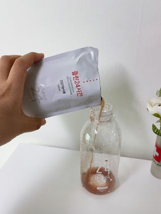 클린24시간 1BOX(5포) + 전용보틀(500ml) — 4점을 준 리뷰어가 2023년 8월 올린 사용 사진
