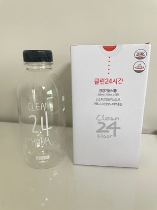 클린24시간 1BOX(5포) + 전용보틀(500ml) — 5점을 준 리뷰어가 2023년 1월 올린 사용 사진