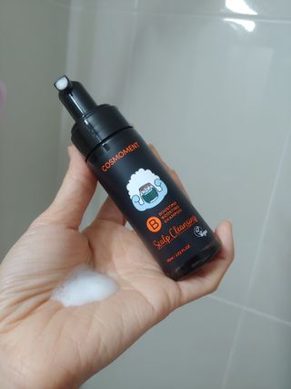 코스모먼트 부스티모 부스팅샴푸60ml + 비듬세정 진정샴푸50ml — 4.5점을 준 리뷰어가 2021년 11월 올린 사용 사진