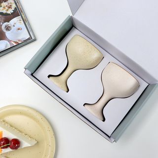 소담스퀘어 상암 [다피] 들깨 도자기 막걸리 고블렛잔 – 4Color 술잔 2P 세트(선물세트) — 5점을 준 리뷰어가 2022년 10월 올린 사용 사진