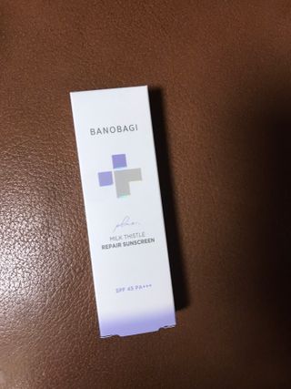바노바기 코스메틱 바노바기 밀크씨슬 리페어 시카 선스크린 플러스 50ml — 5점을 준 리뷰어가 2023년 3월 올린 사용 사진