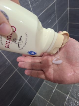 (구패키지)카프리나 프레쉬 산양밀크 어메이징 바디워시 500ml(오리지널향) — 5점을 준 리뷰어가 2023년 2월 올린 사용 사진