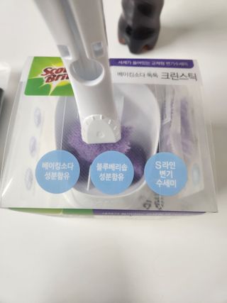3M 스카치브라이트 크린스틱 베이킹소다 핸들 + 리필 2입 + 캐디 — 4점을 준 리뷰어가 2023년 5월 올린 사용 사진