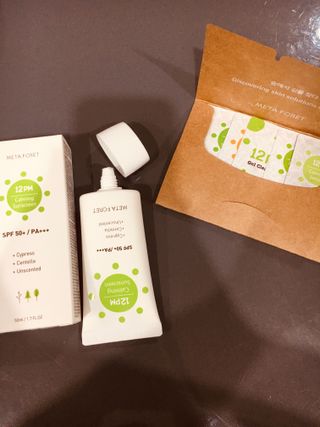 메타포레 12PM  카밍 선스크린 — 5점을 준 리뷰어가 2021년 8월 올린 사용 사진