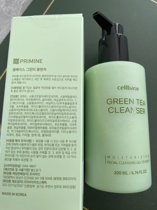 프리마인 메이크업과 들뜨는 각질까지 한방에 깐달걀로! 순하기까지한 셀베이스 그린티클렌저(200ml) — 5점을 준 리뷰어가 2023년 1월 올린 사용 사진