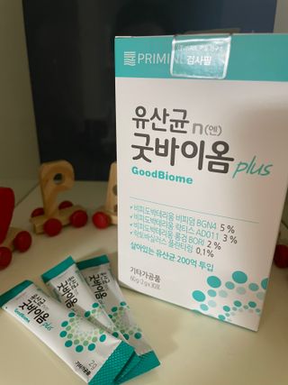 프리마인 유산균 국가지정연구소 선정, 살아있는 생유산균 200억 마리의 힘. 유산균n굿바이옴플러스 — 4.5점을 준 리뷰어가 2021년 10월 올린 사용 사진