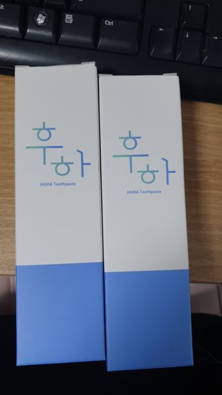 [심폐소생소] 무불소 임산부 천연 치약 — 4.5점을 준 리뷰어가 2021년 10월 올린 사용 사진