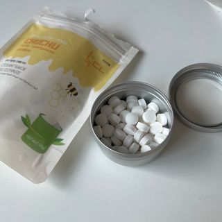 녹다 츄츄고체치약 150정 프로폴리스 죽염 씹는 치약 — 4.5점을 준 리뷰어가 2022년 12월 올린 사용 사진