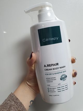셀라피 에이리페어 크림 바디 워시 2세대 500ml — 5점을 준 리뷰어가 2021년 1월 올린 사용 사진