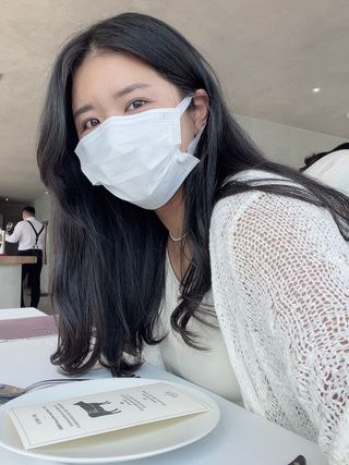 케이퓨리 KF80 덴탈 귀편한 숨쉬기편한 마스크 50매 — 5점을 준 리뷰어가 2022년 10월 올린 사용 사진