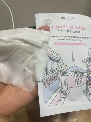 세뚜아(Cettua) 나우[세뚜아] 타임리스 바이탈 페이셜 마스크팩  Cettua Timeless  Vital Mask 4매 — 3점을 준 리뷰어가 2024년 3월 올린 사용 사진