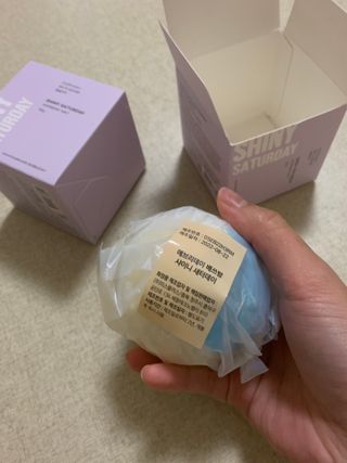 소담스퀘어 상암 Evreryday Bath Bomb Day7(에브리데이 배쓰밤 데이7) / 7종 중 2종 랜덤발송 — 4.5점을 준 리뷰어가 2022년 11월 올린 사용 사진